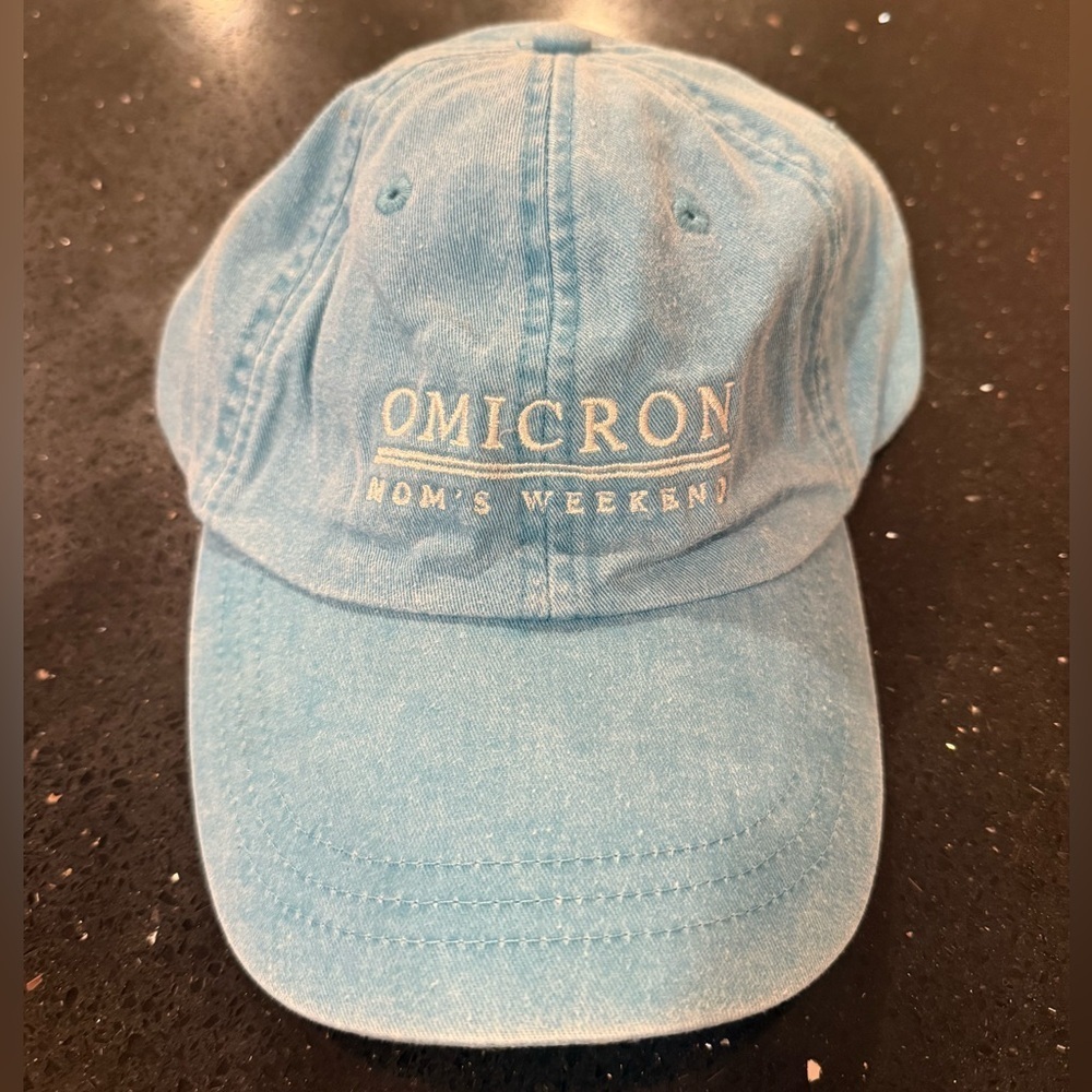 Blue Omicron Mom’s Weekend Hat